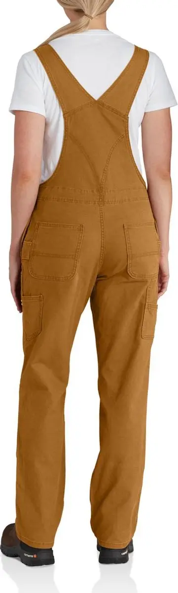 Carhartt Crawford Bib Overall Dames - XS - Bruin