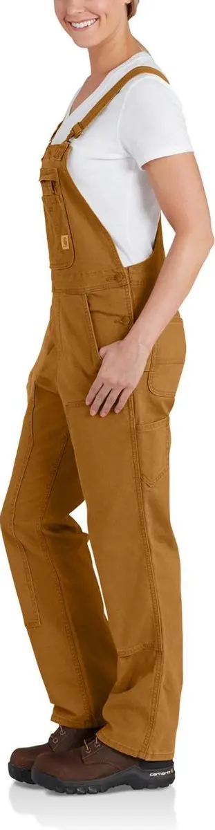Carhartt Crawford Bib Overall Dames - XS - Bruin