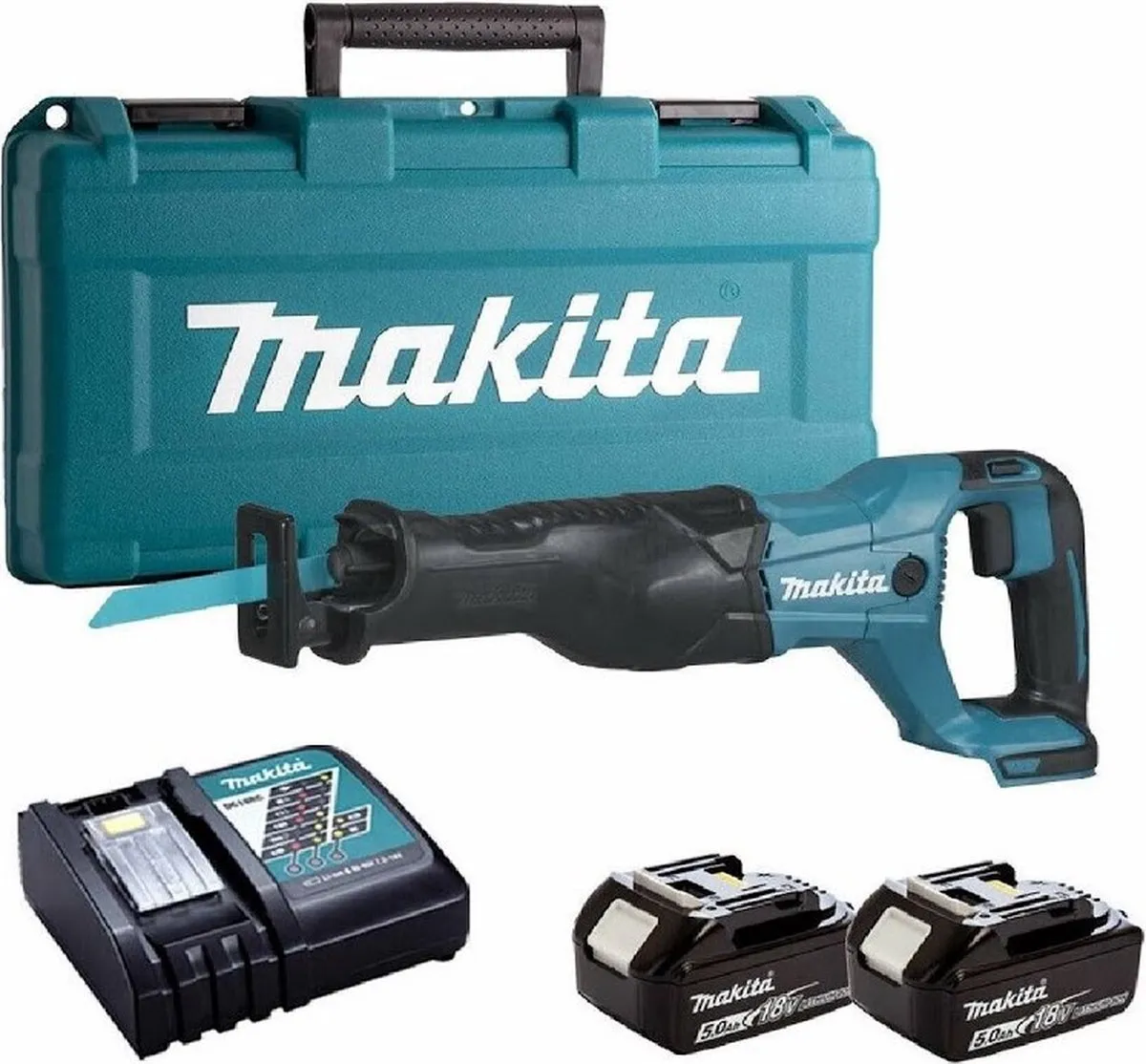 Makita DJR186RTE Reciprozaag 18V - 2x Accu 5.0Ah