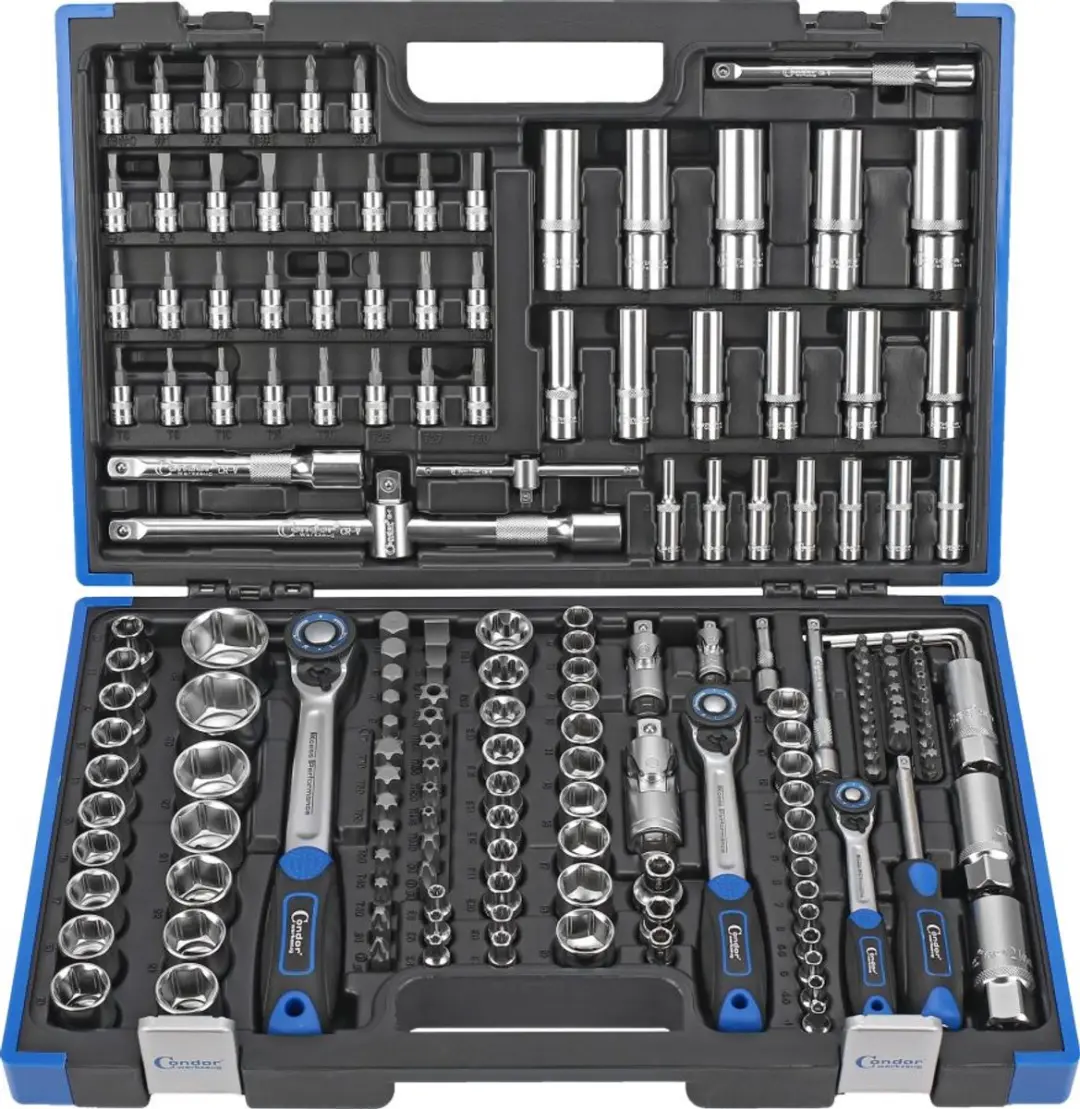 Condor 180-delige Gereedschapset 1/4" 3/8" 1/2"
