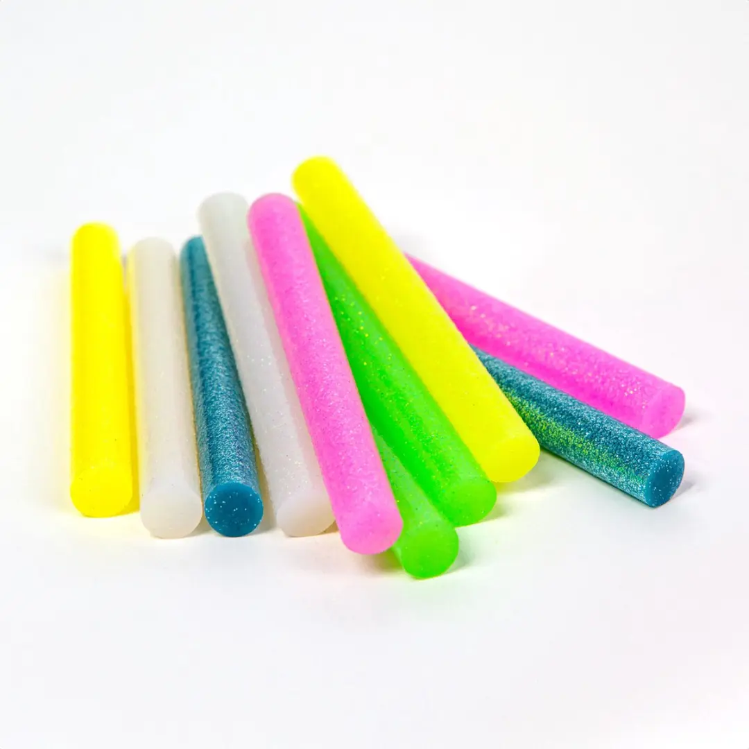 Handy Lijmpistool Vullingen Fluorescerende Kleuren 11mm - 10 Stuks