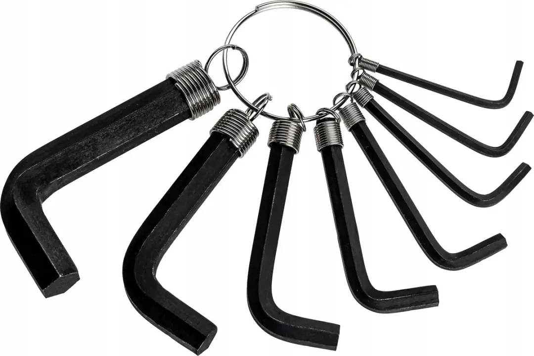 Inbussleutelset 2-10 mm, 8-delig, koolstofstaal