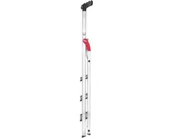 Hailo L80 Huishoudtrap 4 treden - Aluminium