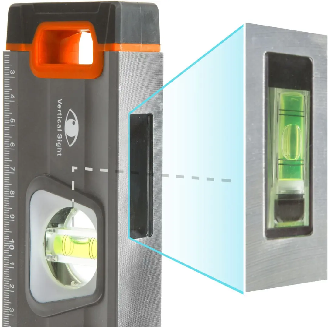 Handy Magnetische Waterpas 100cm - Aluminium 10624C - Grijs/Oranje