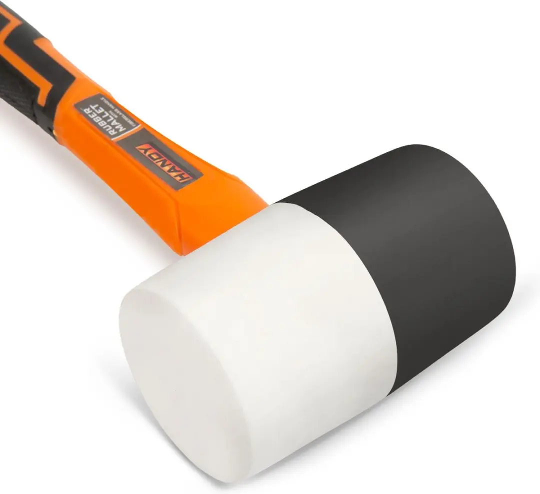 Handy Rubberhamer 670g - Straathamer met Lichtgewicht Steel