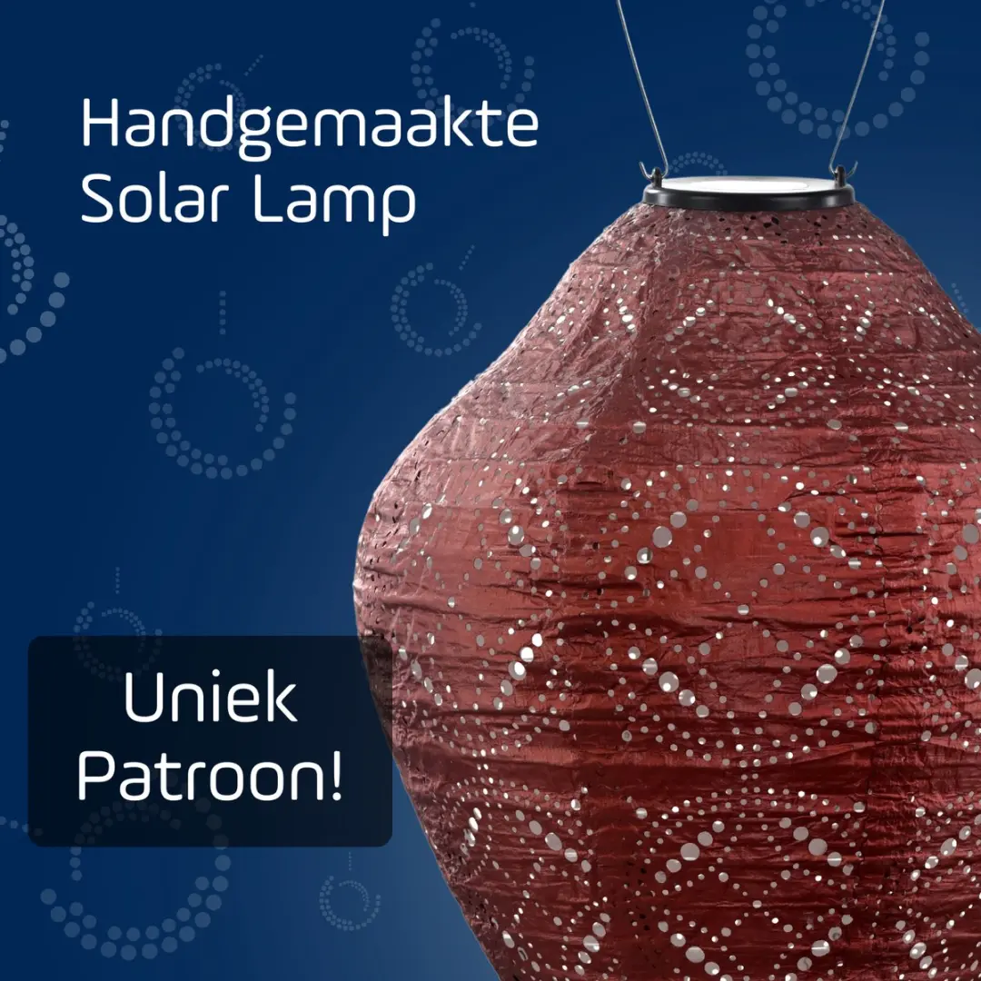 Lumiz Solar Tuinverlichting Mandela Jar 30cm - Koper