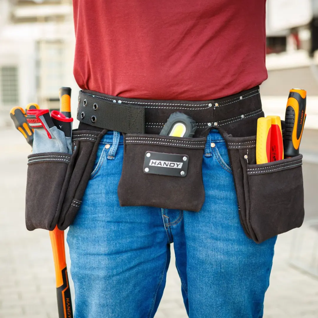 Handy Gereedschapsgordel 7 Vakken - Zwart