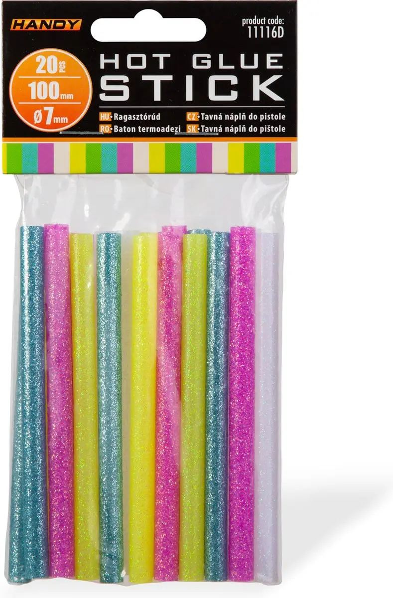 Handy Lijmpistool Vullingen Fluorescerende Kleuren 7mm