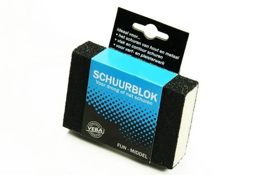 VEBA Schuurblok 10x7x2,5cm - Fijn/Middel