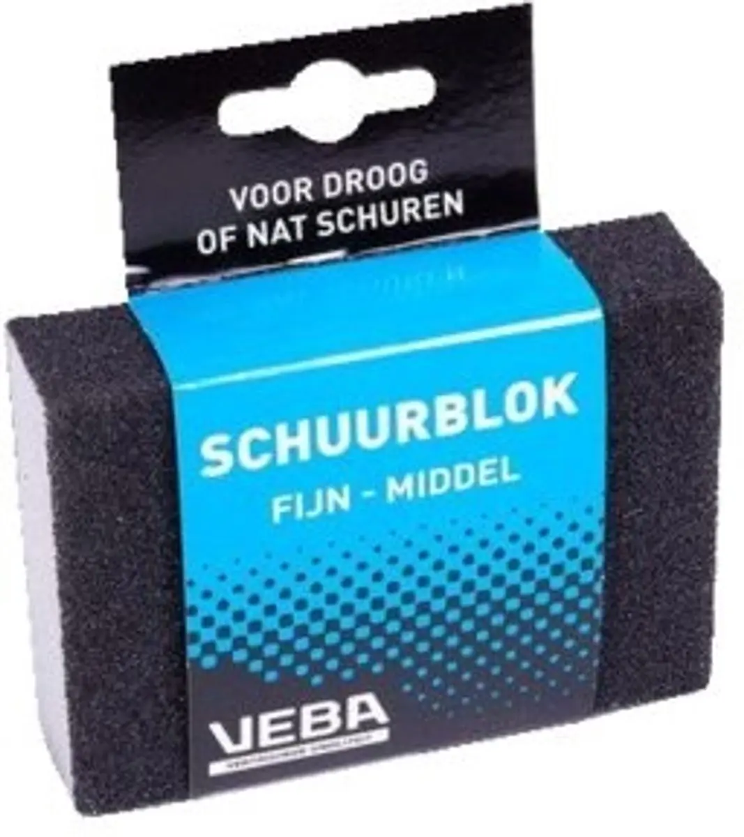 VEBA Schuurblok 10x7x2,5cm - Fijn/Middel