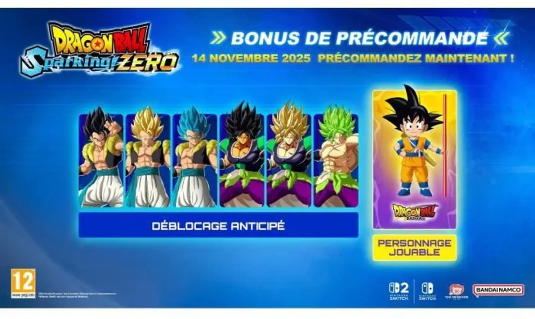 Bandai Namco Dragon Ball: Sparking! ZERO Nintendo Switch - 6 Spelers Offline