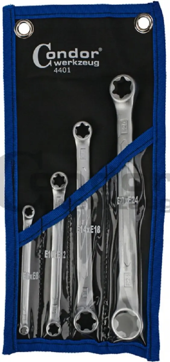 Condor Torx-ringsleutelset E6-E24