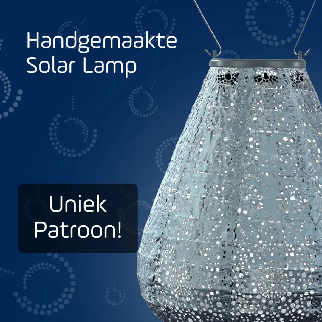 Lumiz Solar Lampion Tulip Set - 3 Stuks - Groen/Blauw