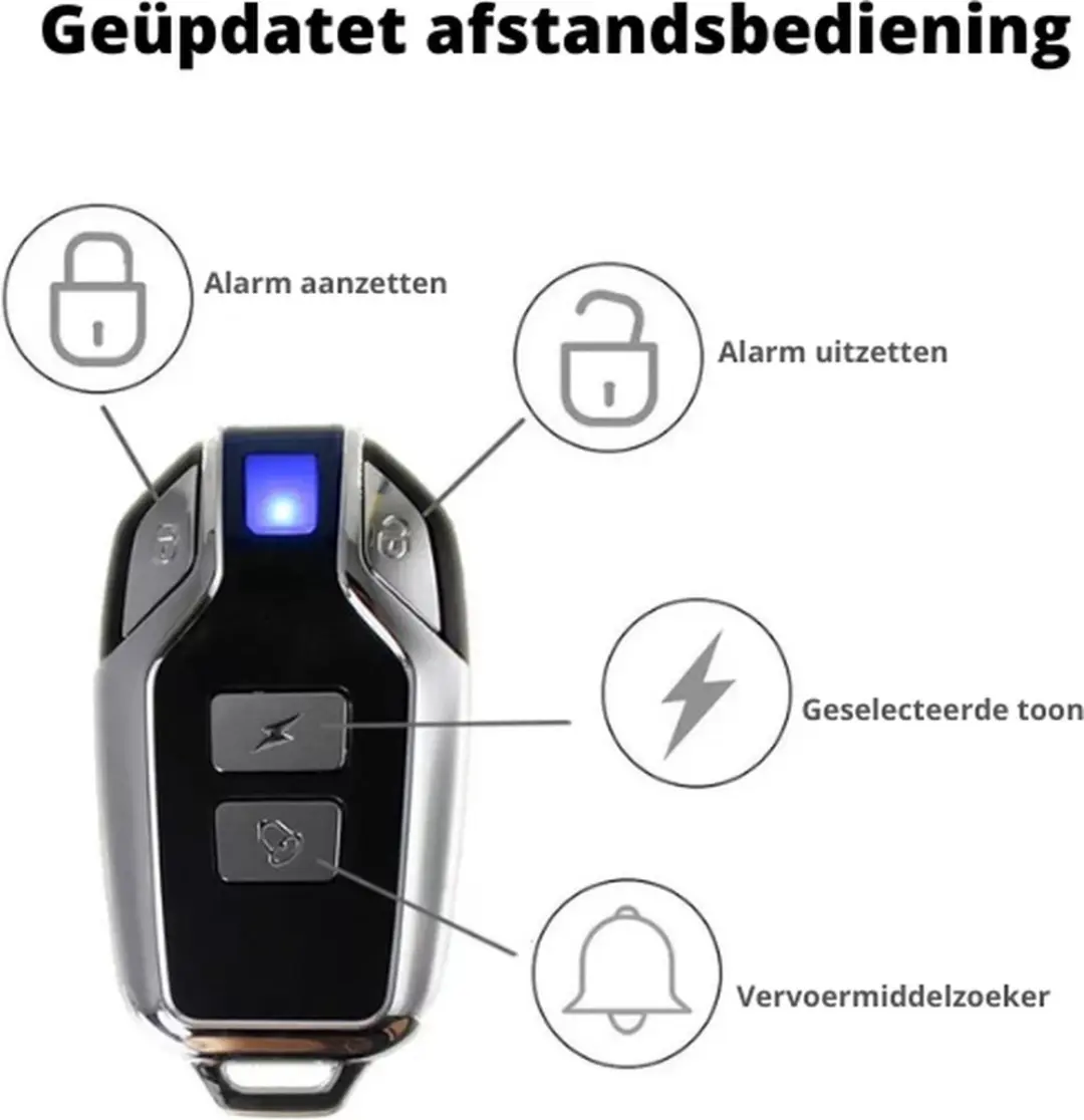 Titan Fietsalarm SF22 - Zwart