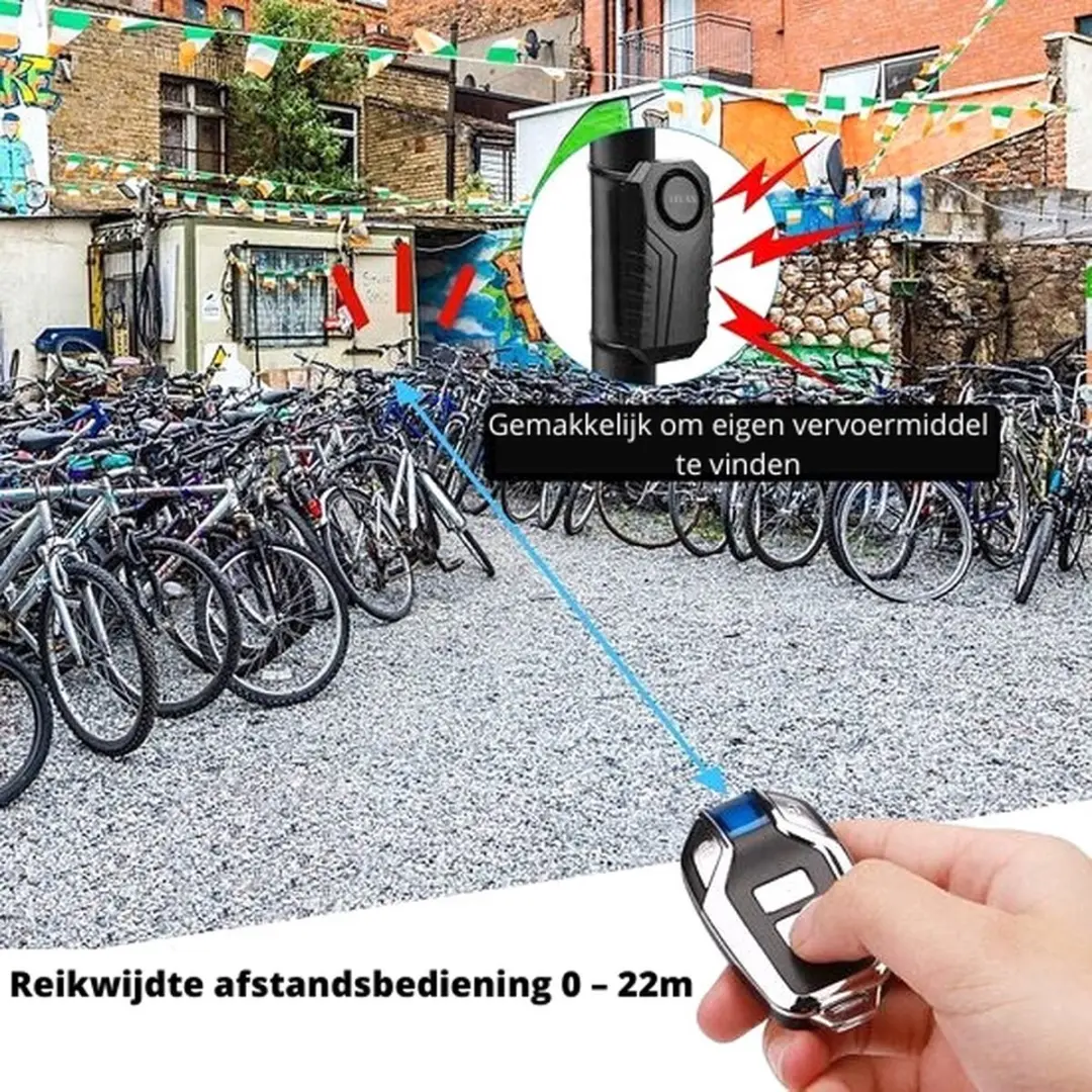 Titan Fietsalarm SF22 - Zwart - afbeelding 6 van 6