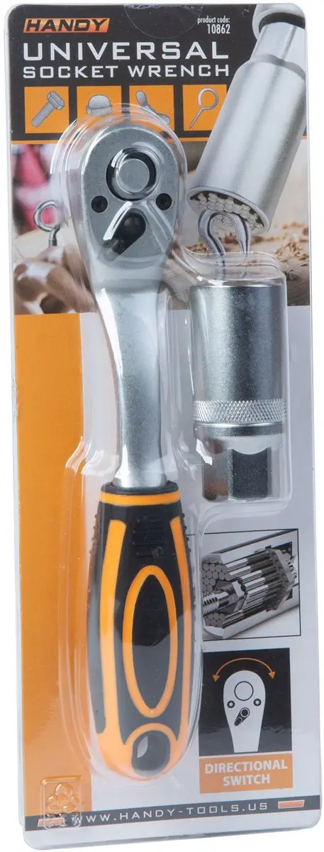 Handy Universele Dopsleutel 14-in-1 8-21mm - Zwart/Oranje