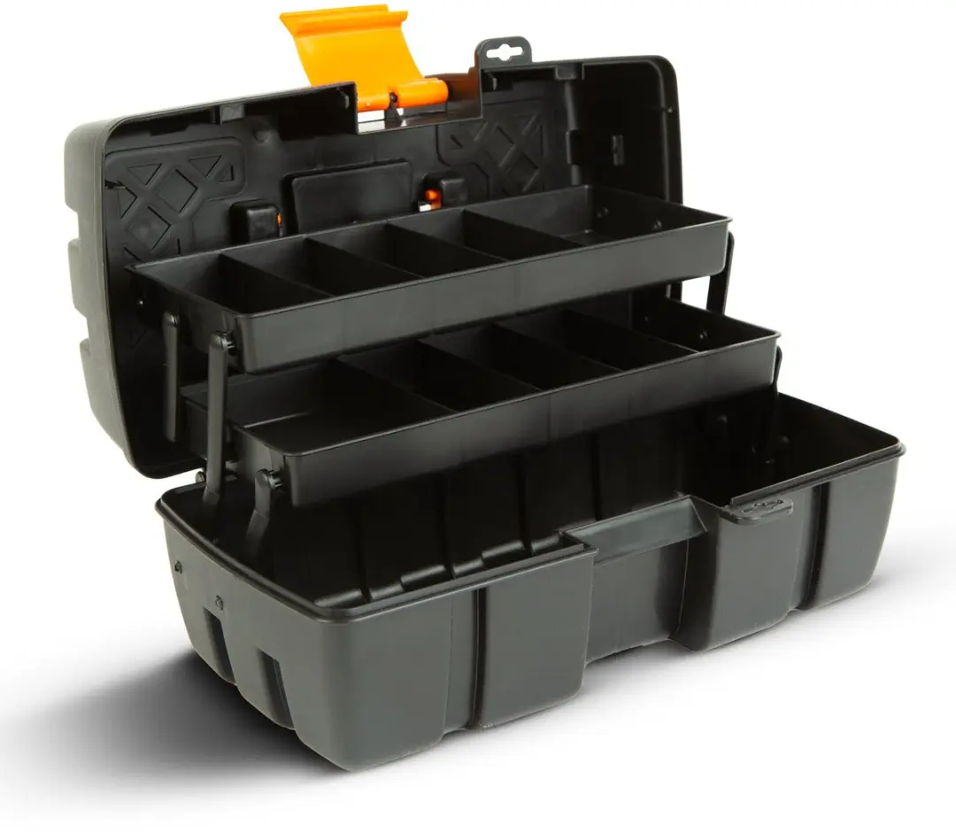 Handy Opvouwbare Gereedschapskoffer 11011A - 31x18x14cm - Zwart/Oranje
