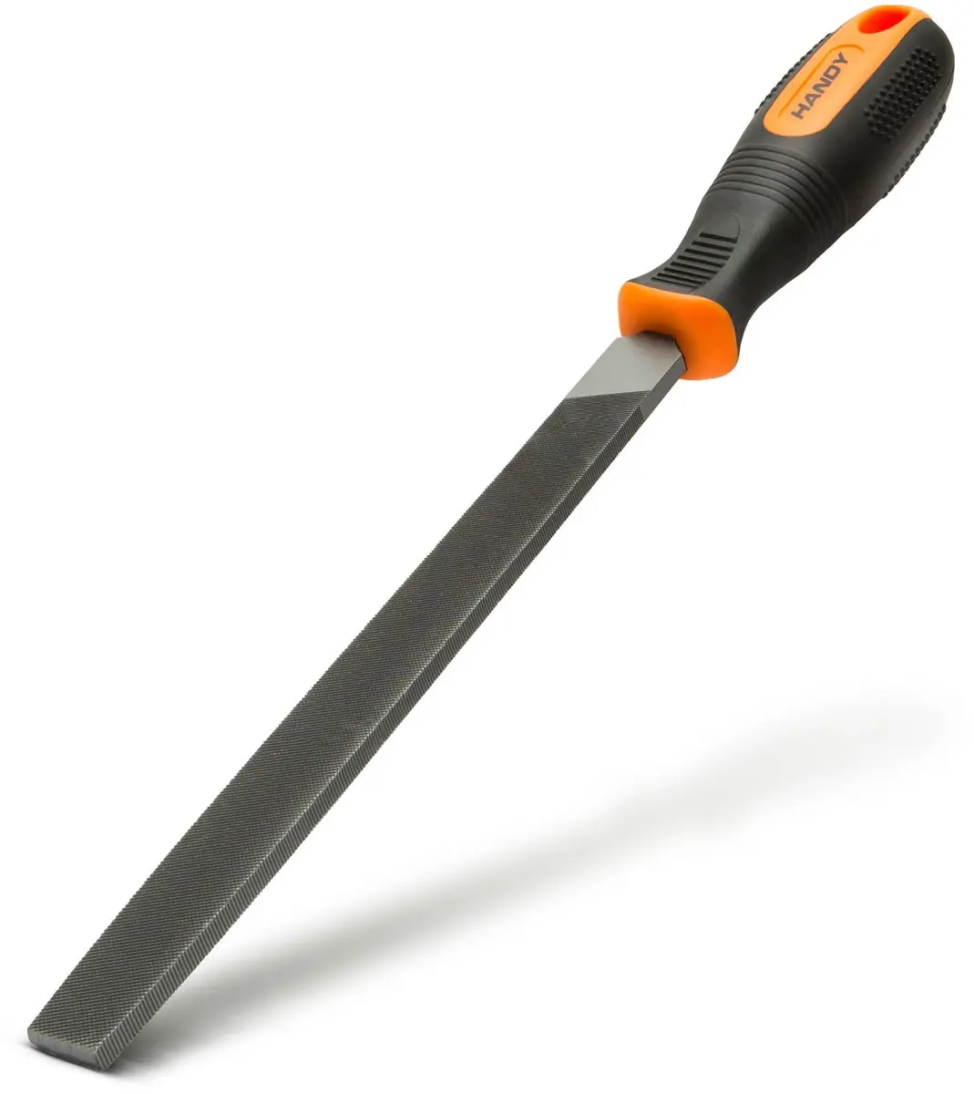 Handy Precisievijl Plat Second Cut 10609 - Zwart/Oranje