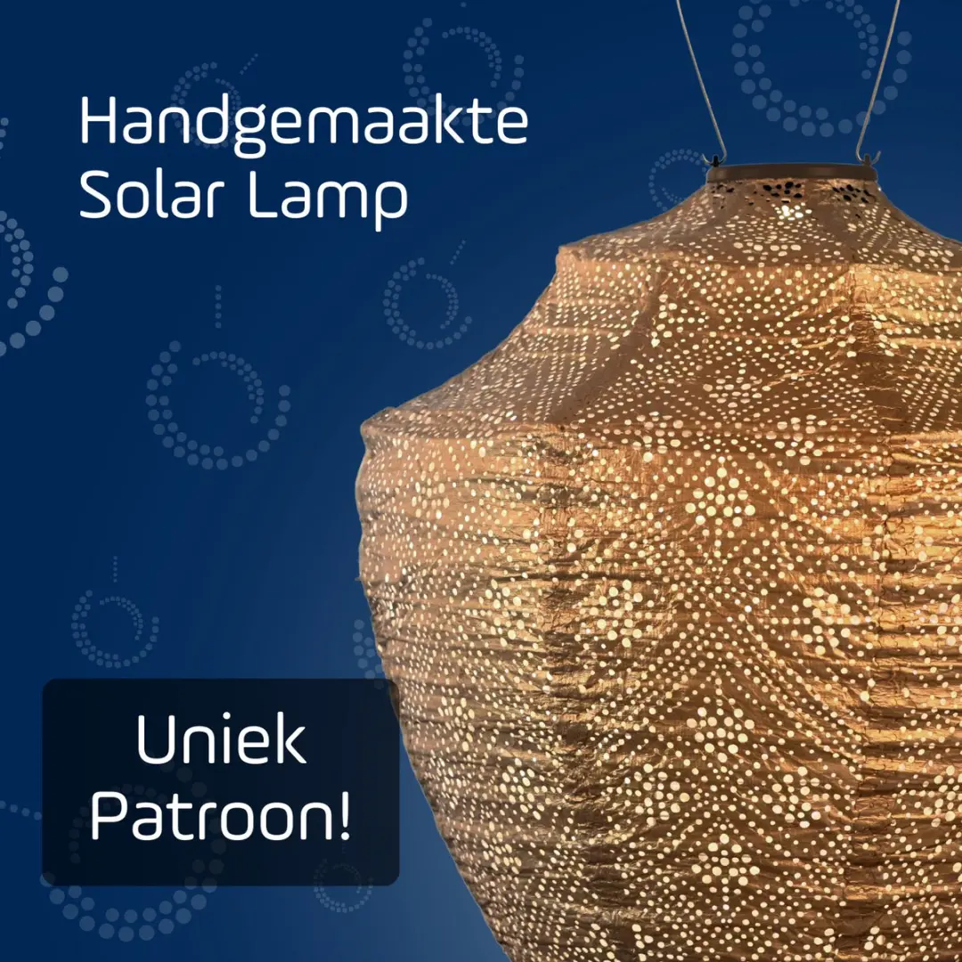 Lumiz Solar Buitenlamp Butchart Set - 5 Stuks - Goud/Zwart/Grijs