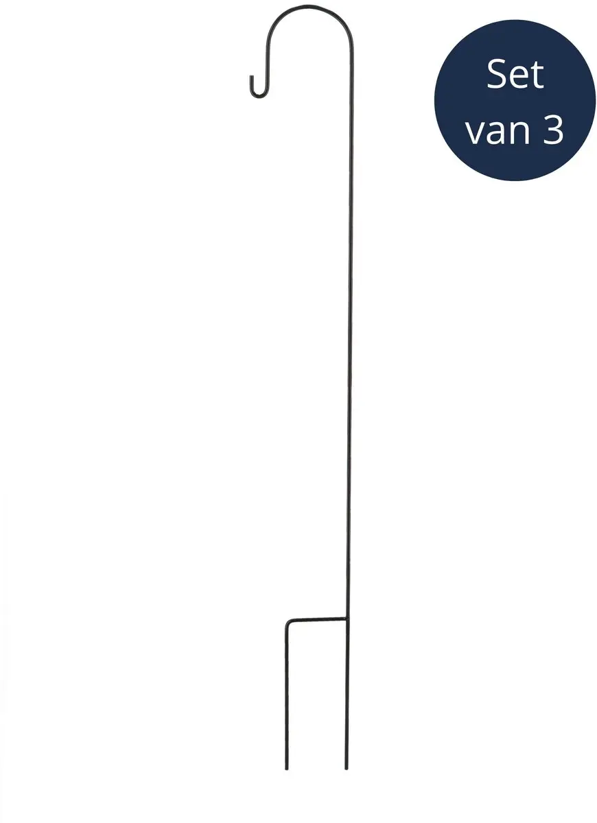 LUMIZ Esschert Design Herdersstafhaak 3PACK