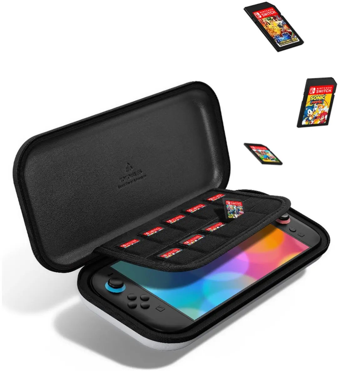 Dux Ducis Nintendo Switch 2 Hoesje - 12 Gamecards - Zwart/Wit