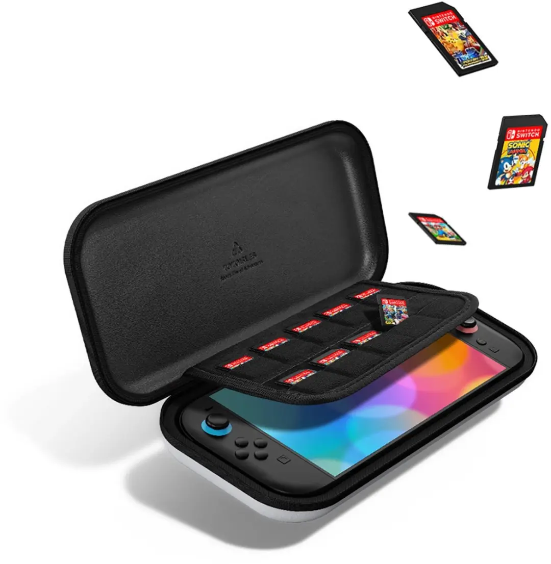 Dux Ducis Nintendo Switch 2 Hoesje - 12 Gamecards - Zwart/Wit