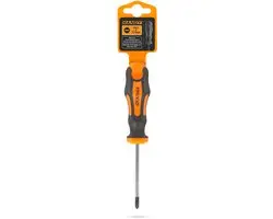 Handy Kruiskopschroevendraaier PH1 75mm - Chroom Vanadium Staal - Zwart/Oranje