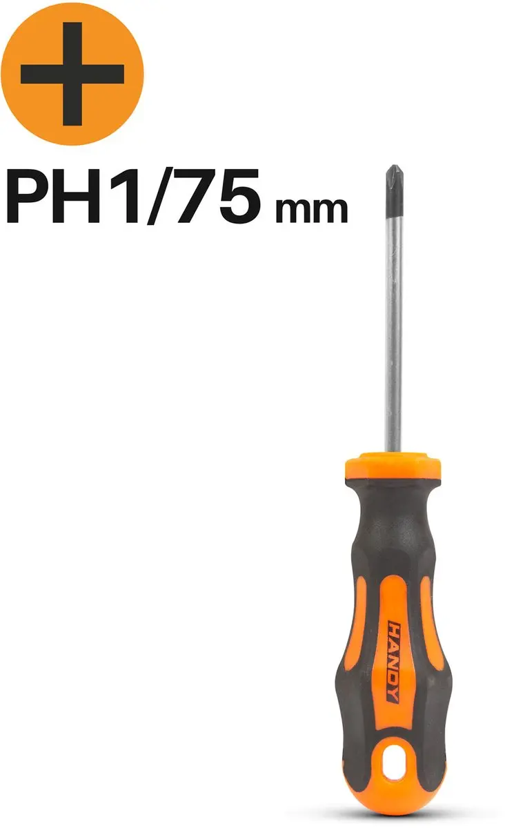 Handy Kruiskopschroevendraaier PH1 75mm