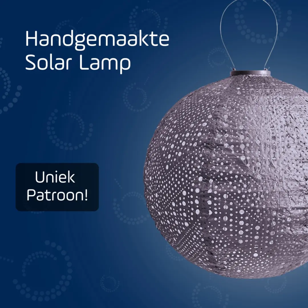 Lumiz Verso Rond Zonne Tuinverlichting 40cm - Paars