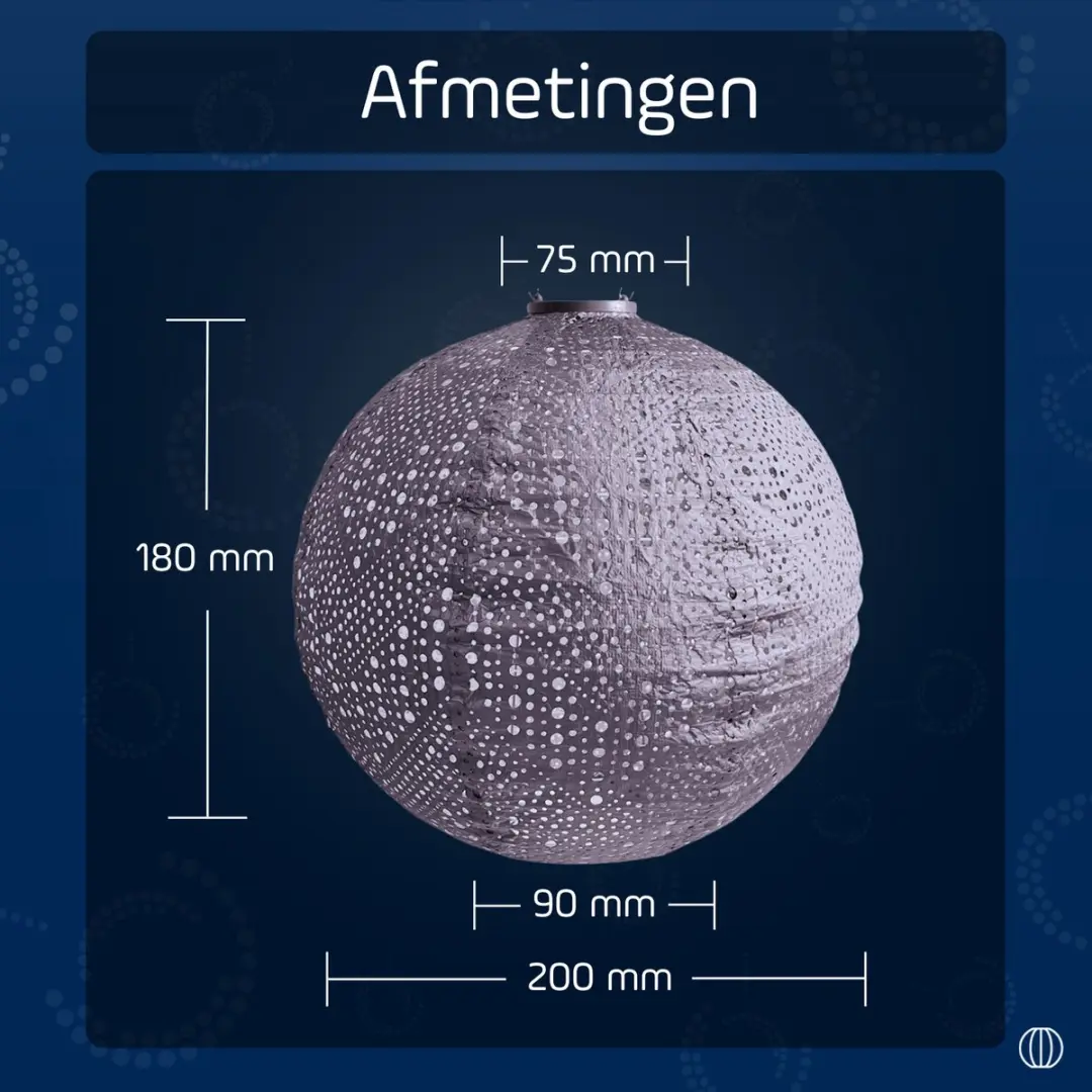 Lumiz Verso Rond Zonne Tuinverlichting 40cm - Paars - afbeelding 6 van 6