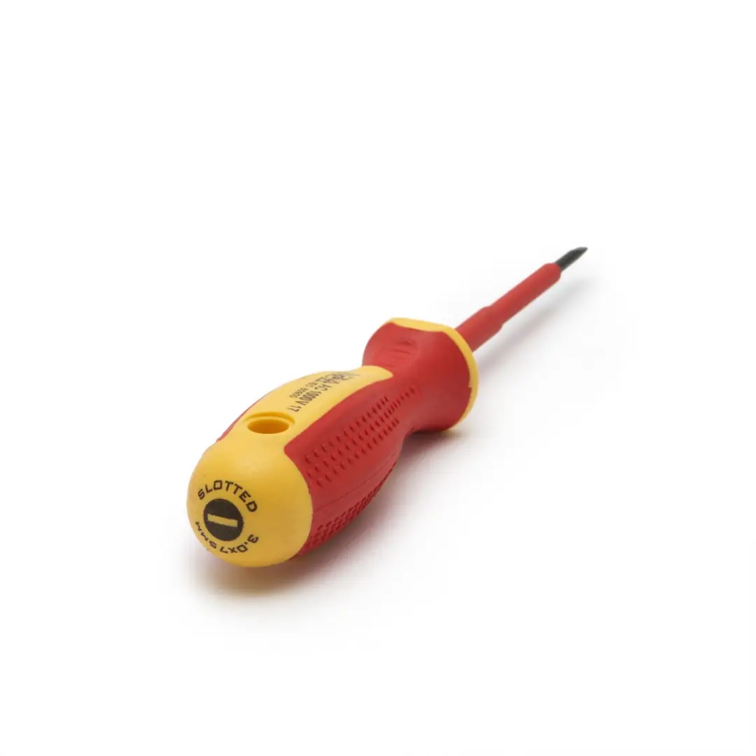 Handy Platte Geïsoleerde Schroevendraaier 10560 - 1000V - Rood/Geel
