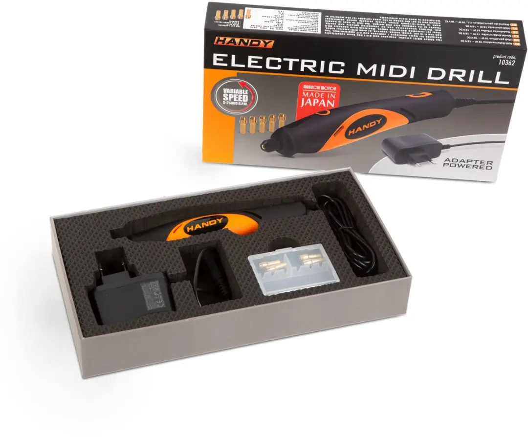 Handy Midi Drill 18V Boor/Graveermachine - 3,5mm - Kunststof - 18W