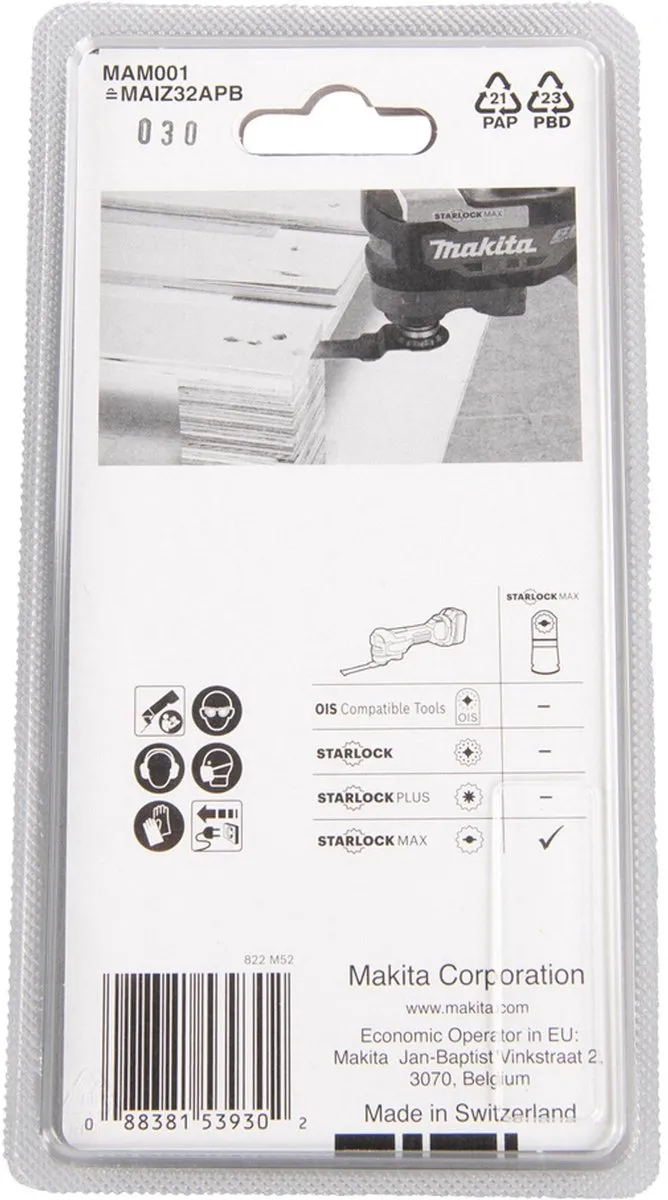 Makita Invalzaagblad B-66400 - Oscillerend Multitool - Hout
