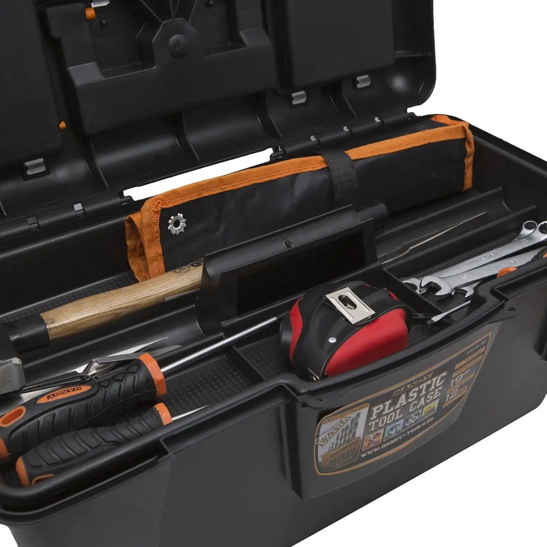Handy Gereedschapskoffer 10912 - 480x250x230mm - Oranje/Zwart