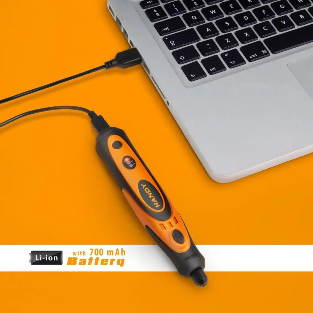 Handy Elektrische Graveerpen 10366 - Draadloos USB Oplaadbaar - 4 Frezen