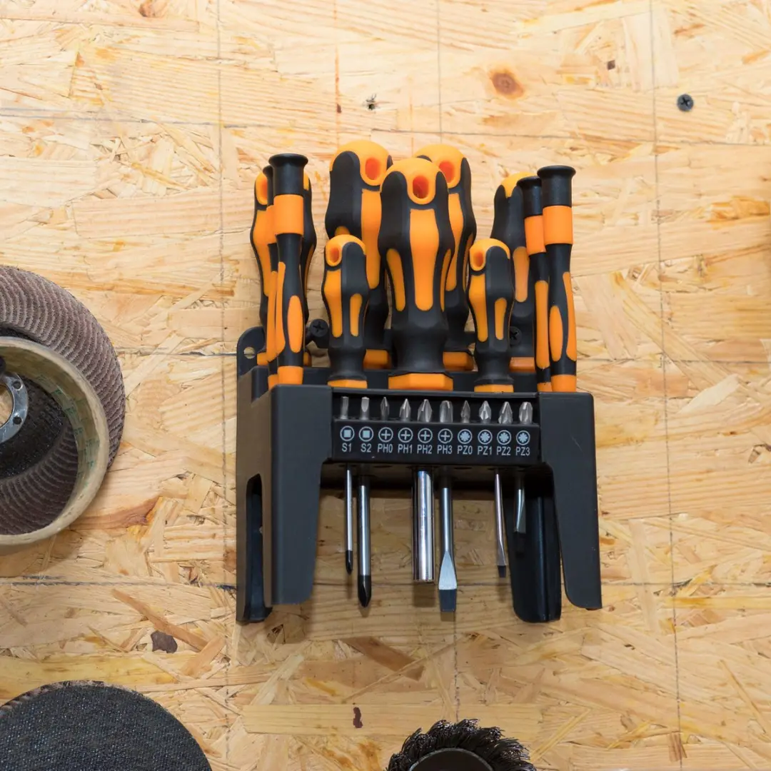 Handy 22-delige Schroevendraaierset 10700 - PH/PZ/Torx/Inbus/Sleuf - Oranje/Zwart
