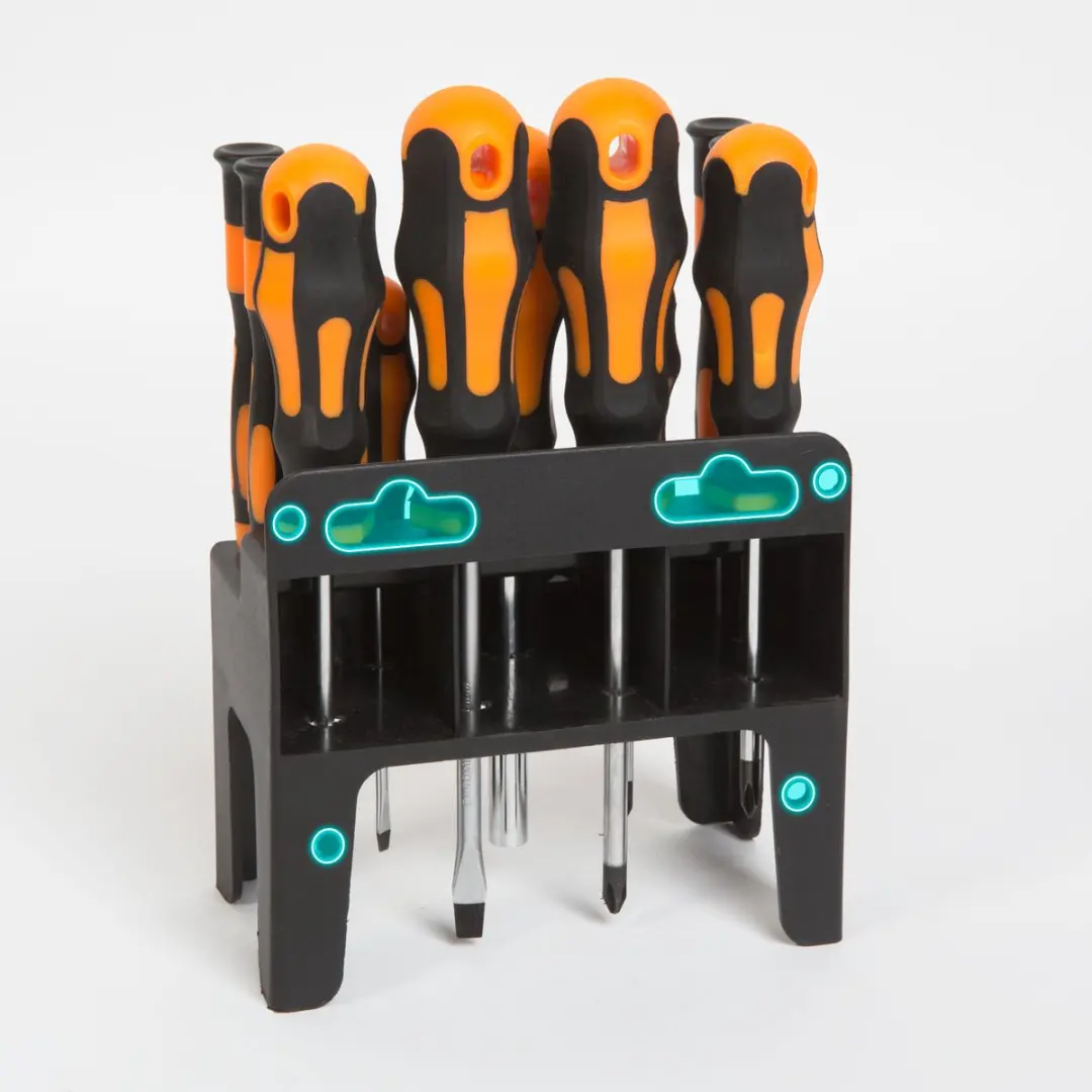 Handy 22-delige Schroevendraaierset 10700 - PH/PZ/Torx/Inbus/Sleuf - Oranje/Zwart