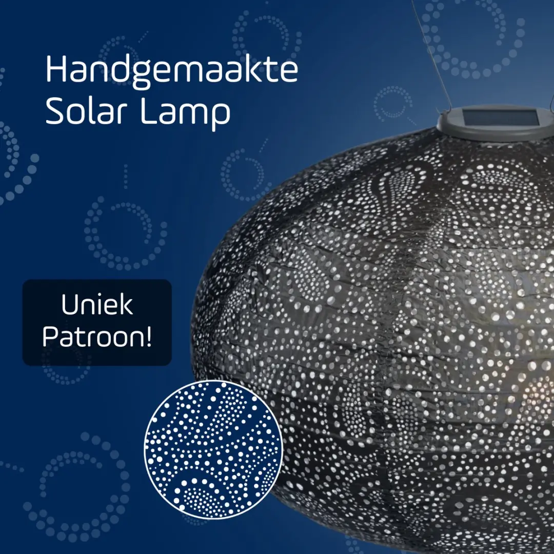 Lumiz Solar Tuinverlichting Paisley Oval - 40cm - Taupe
