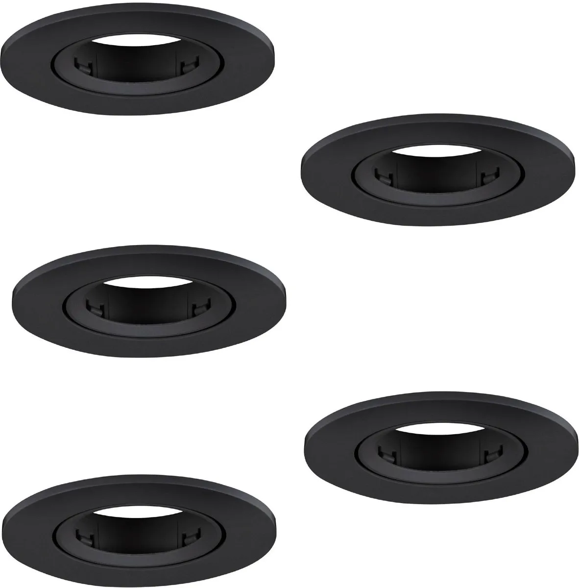 Eglo Barranco Inbouwspot GU10 - Ø9cm - Zwart - 5 Stuks