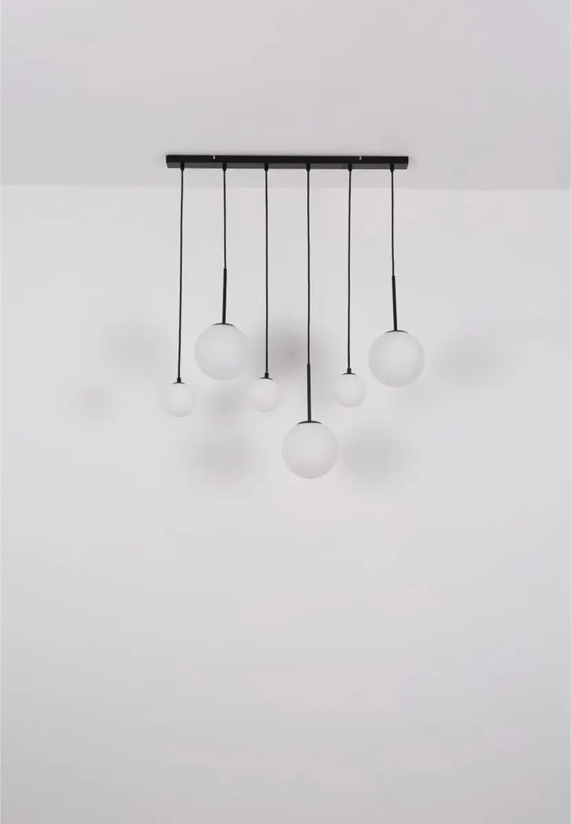 Globo Hallie Hanglamp E27 - 6 Lichtpunten - Wit