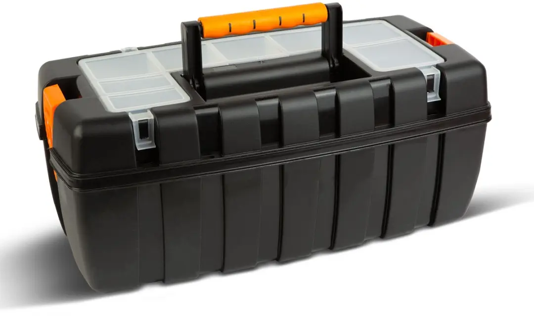 Handy Gereedschapskoffer 11010D - 55x27x23cm - Zwart/Oranje