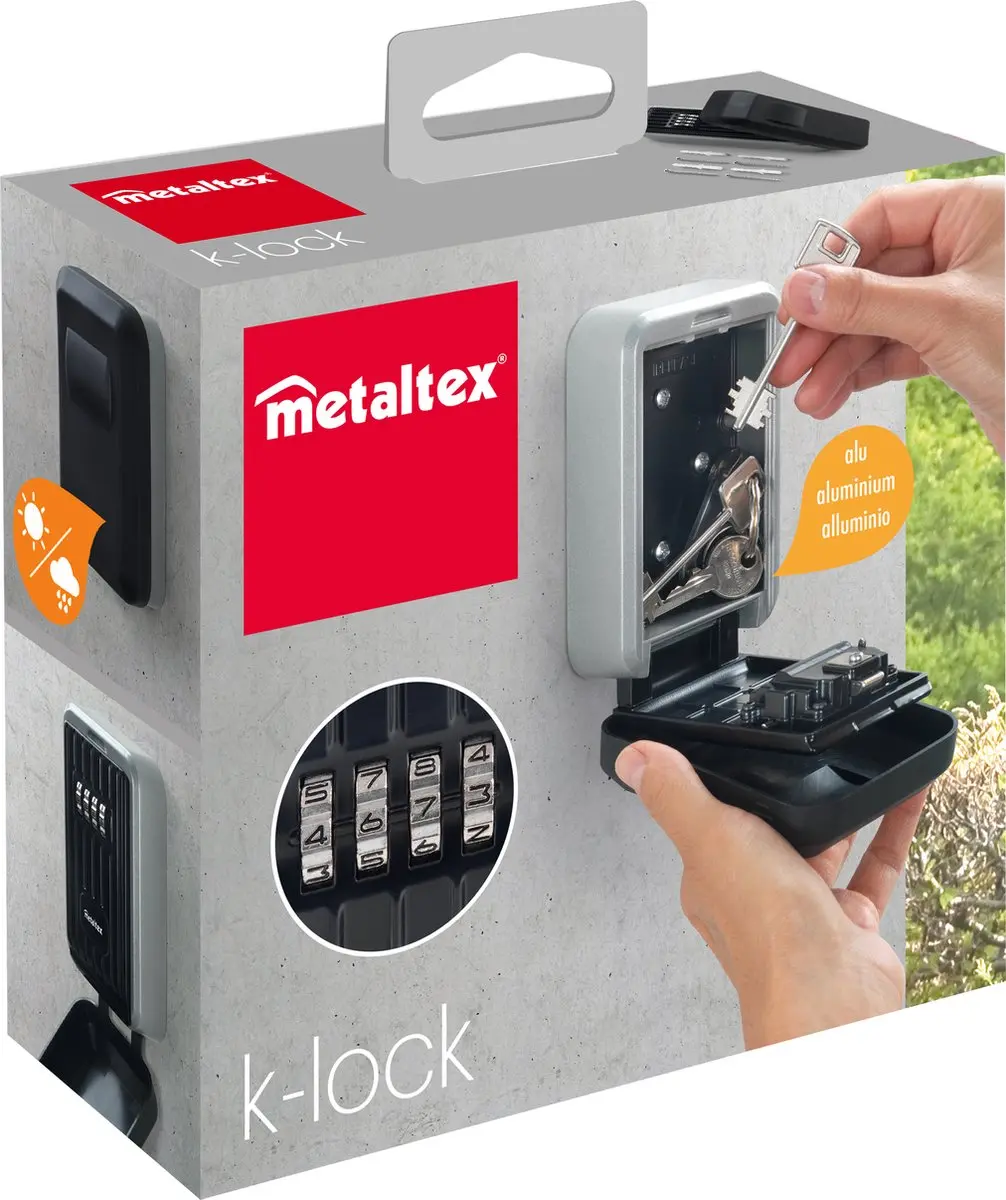Metaltex K-LOCK Sleutelkluis Cijferslot Wandmontage - 297504