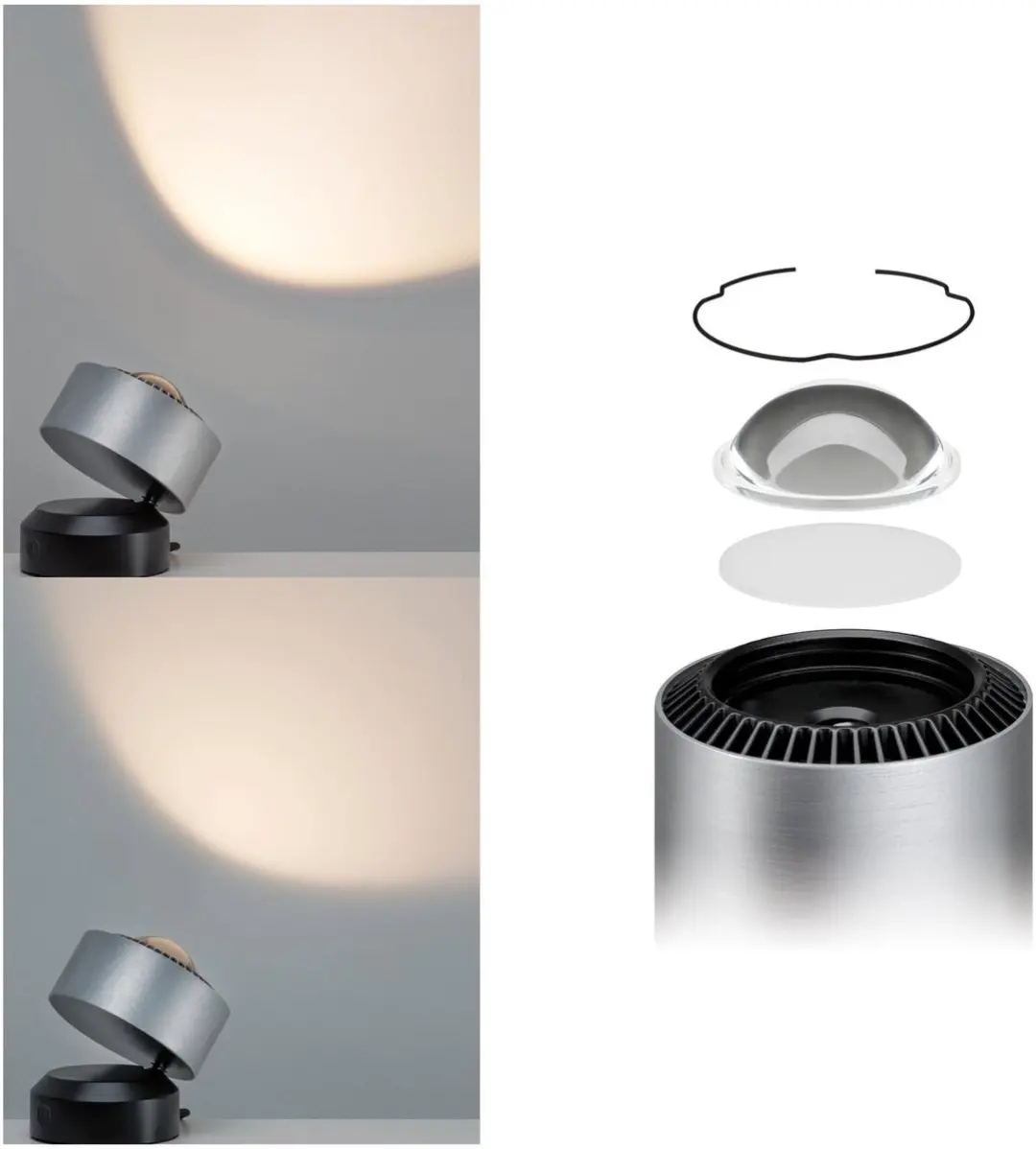Paulmann LED Tafellamp Aldan 2700K 200lm - Zwart