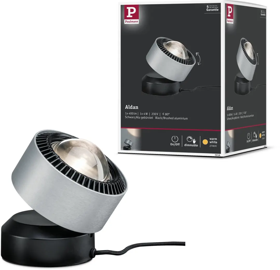 Paulmann LED Tafellamp Aldan 2700K 200lm