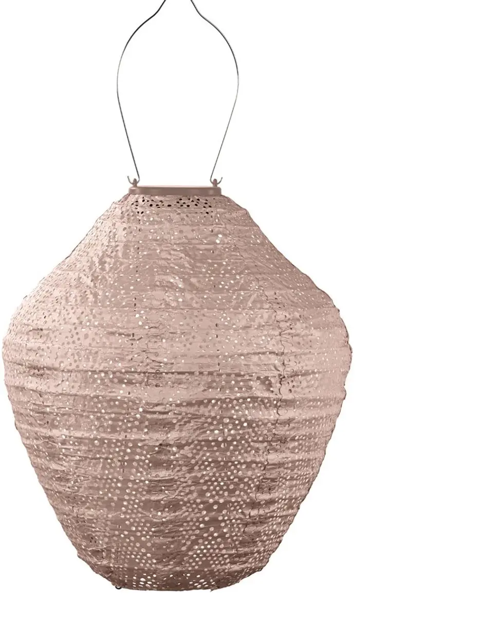 Lumiz Solar Lampion Roze - 3 Stuks