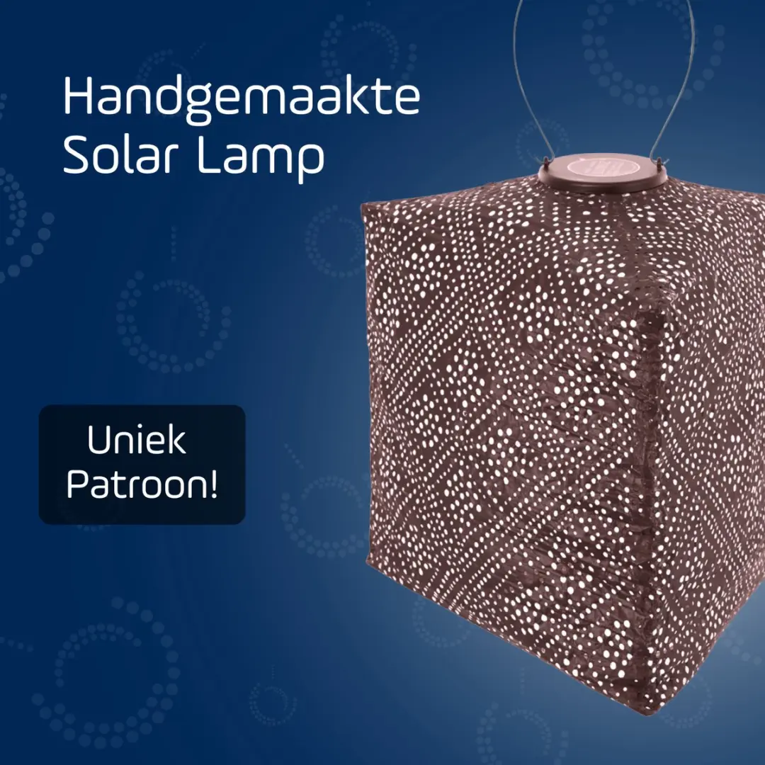 Lumiz Topaze Triangle Zonne Tuinverlichting - 28cm - Donkerpaars