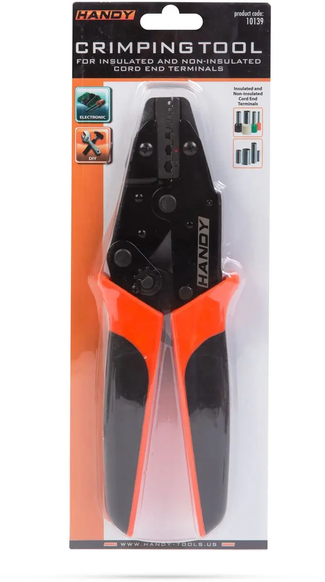 Handy Ratel Krimptang AWG 22-12 1 Stuk - Oranje/Zwart