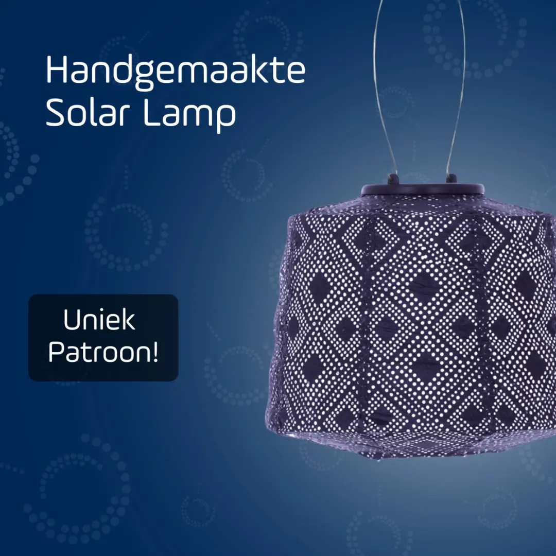 Lumiz Solar Tuinverlichting Mosaic Lamp 20cm - Blauw/Paars