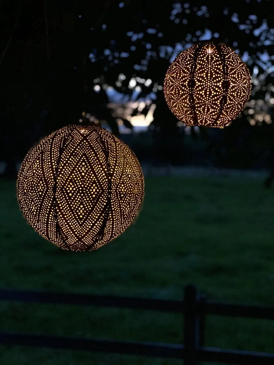 Lumiz Sashiko Zonne Tuinverlichting 20cm - Koper
