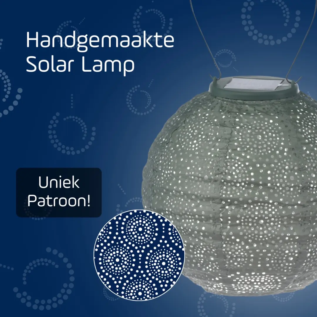 Lumiz Zonne Tuinverlichting Rond 20cm - Lichtgroen